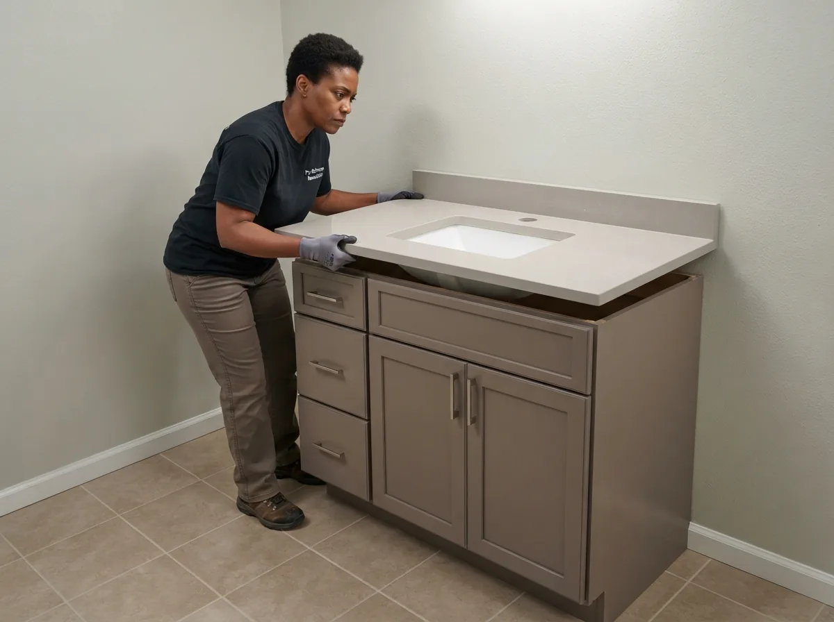 Vanity Countertop Installation