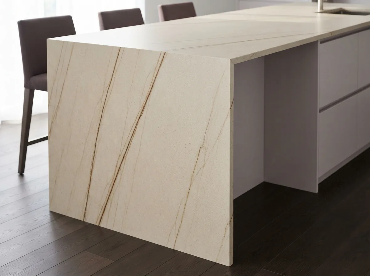 Waterfall Edge Countertop Installation