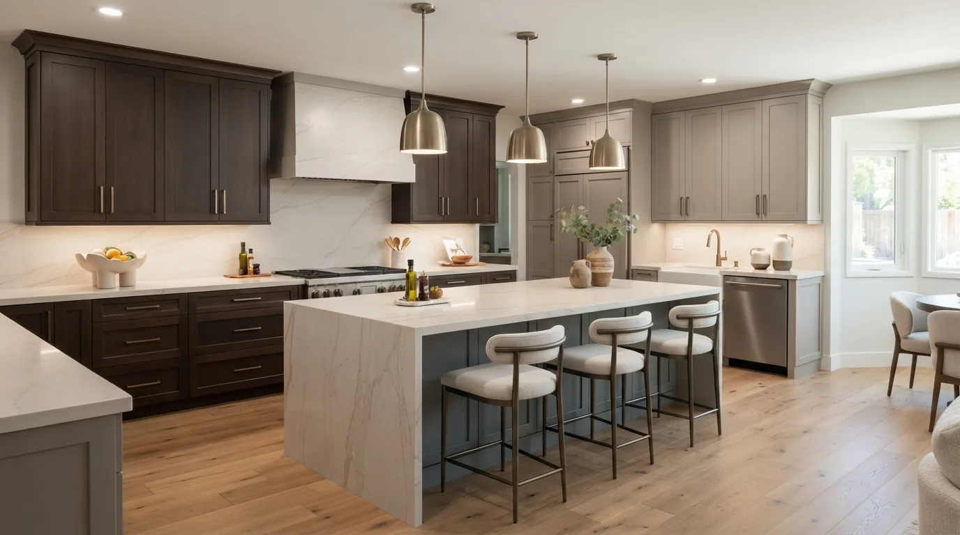 Kitchen refurbishment layout planning and spatial design in Milton Keynes